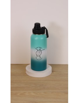gourde gradient 1L turtle acier inoxydable isotherme garde le froid 24h chaud 12h tortue tahiti fenua shopping