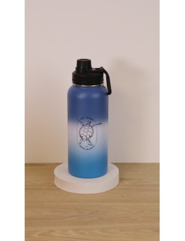 gourde gradient 1L turtle acier inoxydable isotherme garde le froid 24h chaud 12h tortue tahiti fenua shopping