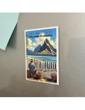 magnets polynésie différents motifs tahiti frigo déco maison cadeaux touriste fenua shopping