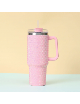 tumbler strass 1200ml acier inoxydable garde le froid 24h et le chaud 12h tahiti fenua shopping