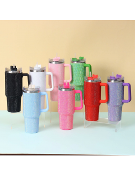 tumbler strass 1200ml acier inoxydable garde le froid 24h et le chaud 12h tahiti fenua shopping
