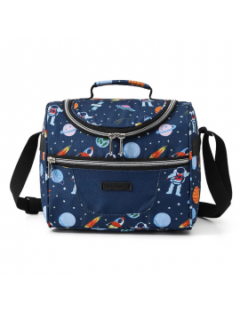 lunch bag isotherme print 6L rose bleu motifs licorne galaxy grand format fenua shopping