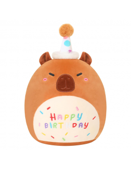 coussin kawaii birthday rose marron happy anniversaire enfant kids joyeux tahiti fenua shopping