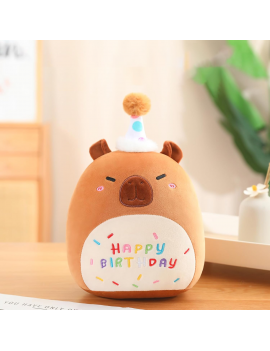 coussin kawaii birthday rose marron happy anniversaire enfant kids joyeux tahiti fenua shopping