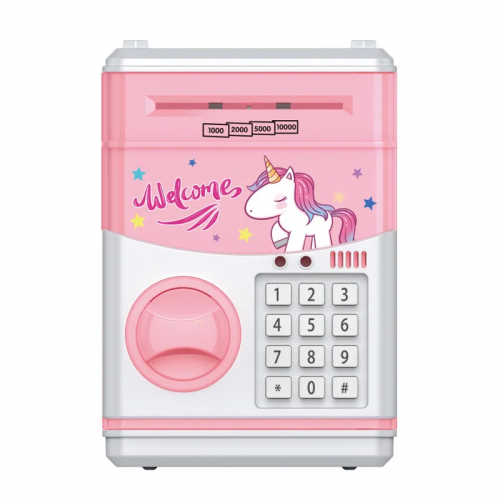 tirelire coffre fort ludique argent économie enfant kids rose bleu dino billet sous tahiti cadeau fenua shopping