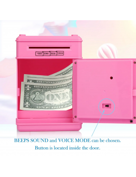 tirelire coffre fort ludique argent économie enfant kids rose bleu dino billet sous tahiti cadeau fenua shopping