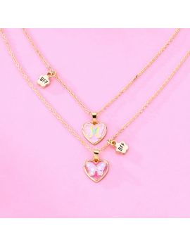 collier butterfly rainbow BFF best friend amie union fille kids tahiti fenua shopping