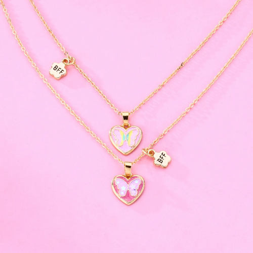 collier butterfly rainbow BFF best friend amie union fille kids tahiti fenua shopping