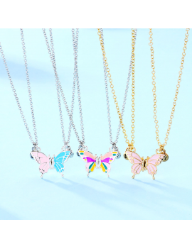 collier butterfly rainbow BFF best friend amie union fille kids tahiti fenua shopping