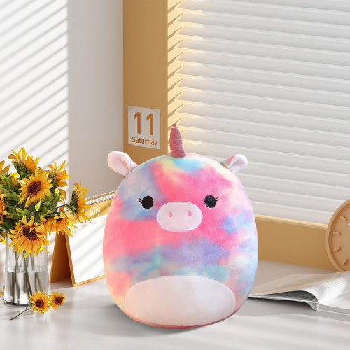 coussin kawaii licorne rainbow peluche doux déco maison enfant kids arc en ciel