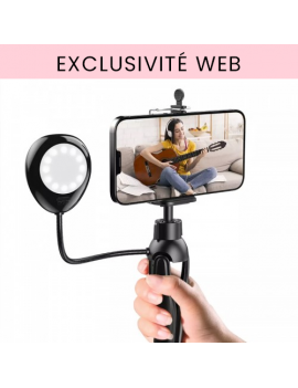 kit selfie studio phone holder light photo vidéo smartphone tahiti fenua shopping