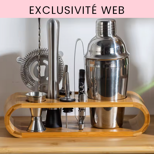 set pack cocktail maison home shaker barman barmaid boissons drink fete tahiti fenua shopping