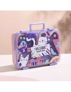 lunch box XL cat kawaii chat enfant kids repas dejeuner tahiti fenua shopping