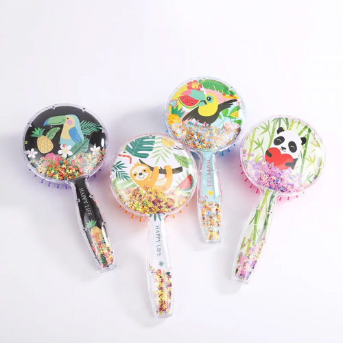 brosse cheveux rond tropic paresseux toucan tropical paradise glitters accessoire tahiti fenua shopping brosse cheveux rond tropic paresseux toucan tropical paradise glitters accessoire tahiti fenua shopping
