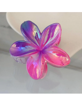 barrette hibiscus gradient accessoire cheveux tete beaute tahiti fenua shopping