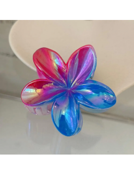 barrette hibiscus gradient accessoire cheveux tete beaute tahiti fenua shopping