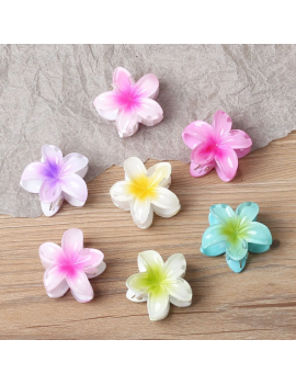 set 3 barrettes hibiscus accessoires cheveux beaute tahiti fenua shopping