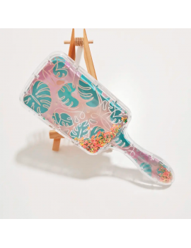 brosse cheveux glitters ape leopard paillettes tahiti fenua shopping