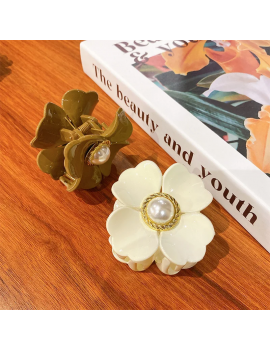 pince cheveux flower pearl perle accessoire cheveux beauté tahiti fenua shopping