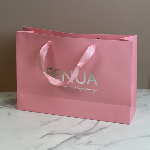 sachet cadeau fenua shopping pink large tahiti