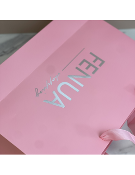 sachet cadeau fenua shopping pink large tahiti