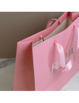 sachet cadeau fenua shopping pink large tahiti
