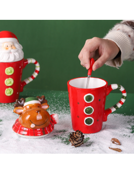 tasse longue + couvercle noël christmas mug vaisselle tahiti fenua shopping