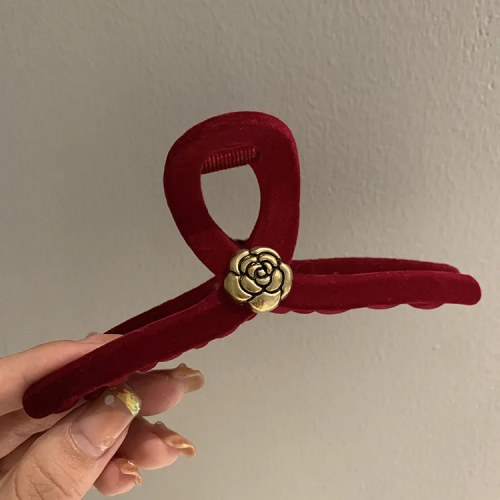 pince cheveux rouge pin red accessoire christmas noel rouge tahiti fenua shopping