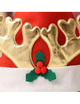 bonnet Noel gold renne hat christmas accessoire or doré tahiti fenua shopping