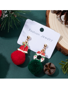 boucles d'oreilles pompoms xmas christmas noel accessoires beauté tahiti fenua shopping
