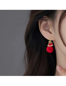 boucles d'oreilles pompoms xmas christmas noel accessoires beauté tahiti fenua shopping