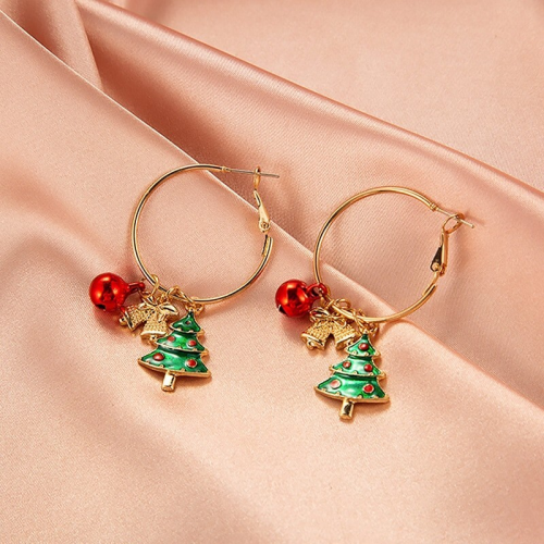 boucles creole Noel charms christmas sapin tree earrings tahiti fenua shopping