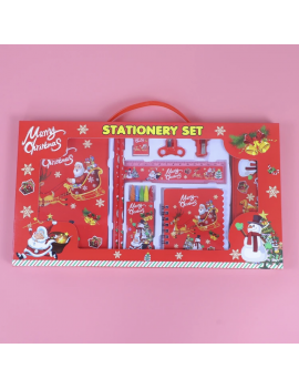 set papeterie Noel christmas stylo carnet trousse taille crayon couleur tahiti fenua shopping