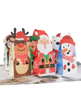 pochette cadeau Noel fun 3D gift bag christmas tahiti fenua shopping