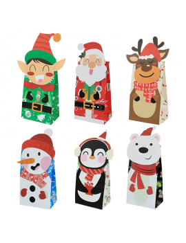 pochette cadeau Noel fun 3D gift bag christmas tahiti fenua shopping