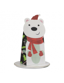 pochette cadeau Noel fun 3D gift bag christmas tahiti fenua shopping