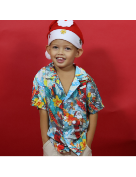 chemise noel kids rouge