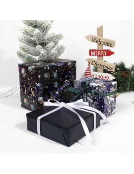 set 3 rouleaux papier cadeau Noel navy 3m gift christmas paper tahiti fenua shopping