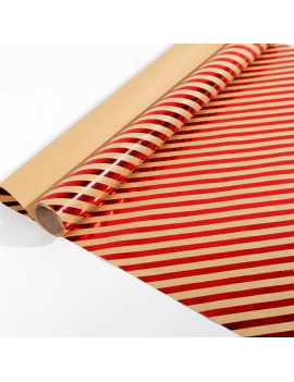 set 3 rouleaux papier cadeau Noel red 3m gift paper christmas tahiti fenua shopping