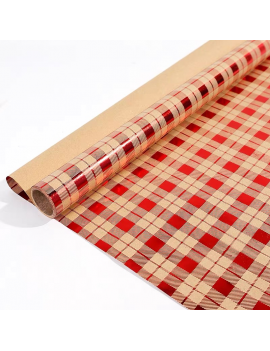 set 3 rouleaux papier cadeau Noel red 3m gift paper christmas tahiti fenua shopping