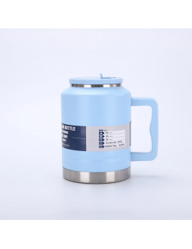 gourde isotherme 2L paille acier inoxydable boisson vaisselle bouteille tahiti fenua shopping