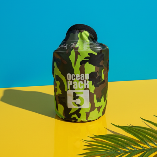 Sac etanche 5L waterproof imperméable eau mouillé résistant à l'eau orange bleu vert rose tahiti fenua shopping