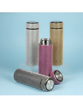 tumbler temperature strass 420ml isotherme acier inoxydable ecran led tactile tahiti fenua shopping
