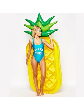 bouee ananas matelas mat painapo pineapple float yellow plage beach pool piscine tahiti fenua shopping