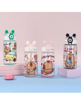 gourde kids capybara ears 450ml boisson enfant kawaii pvc vaisselle tahiti fenua shopping