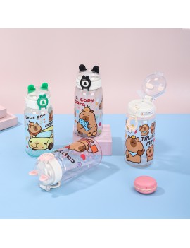 gourde kids capybara ears 450ml boisson enfant kawaii pvc vaisselle tahiti fenua shopping