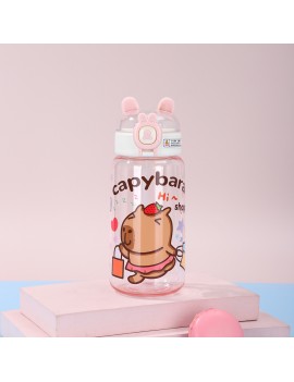 gourde kids capybara ears 450ml boisson enfant kawaii pvc vaisselle tahiti fenua shopping