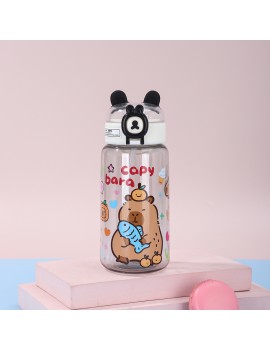 gourde kids capybara ears 450ml boisson enfant kawaii pvc vaisselle tahiti fenua shopping