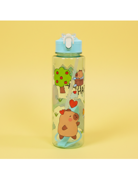 gourde kids capybara 800ml pvc bouteille color enfant boisson vaisselle capybara tahiti fenua shopping