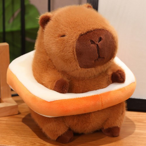 peluche capybara castor coussin plush deco enfant doux kids tahiti fenua shopping
